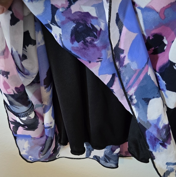 NWT Speechless Purple And Blue Floral Dress Size 7 - Picture 6 of 8